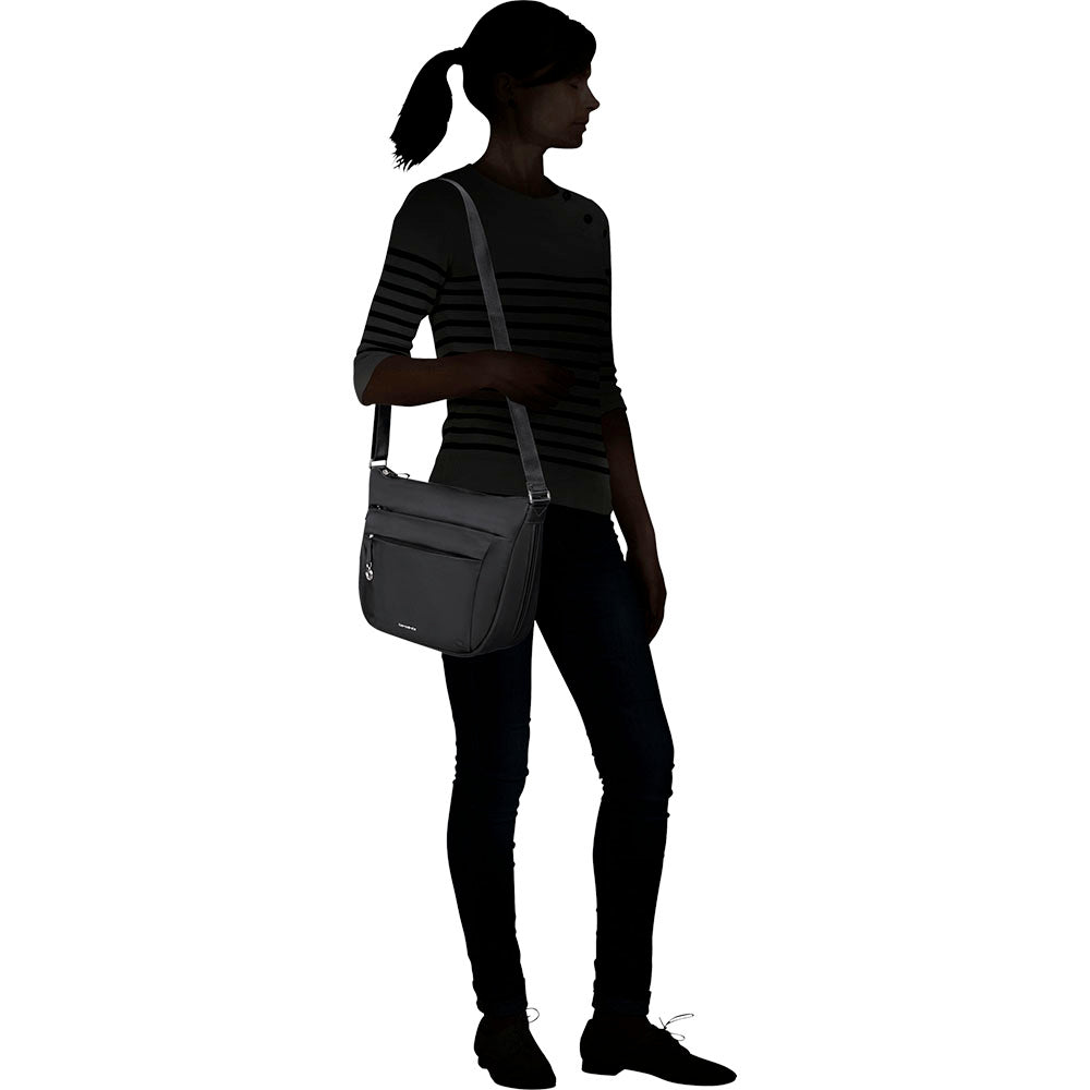 Hobo Bag Media Donna SAMSONITE linea Move 5.0 in Nylon Nero
