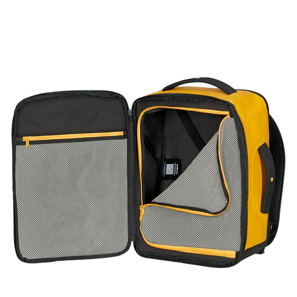 Underseat-Reisetasche SAMSONITE Modell Paradiver Light aus gummiertem Stoff in Gelb