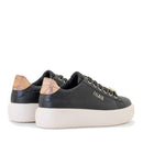 Sneakers Platform Donna 1A Classe Alviero Martini in Eco Nappa Nera con Dettagli Glitter 1613