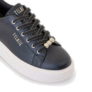 Sneakers Platform Donna 1A Classe Alviero Martini in Eco Nappa Nera con Dettagli Glitter 1613