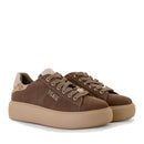 Sneakers Platform Donna 1A Classe Alviero Martini in Pelle Scamosciata Testa di Moro 1614