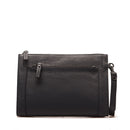 GIANNI CONTI Herren Clutch aus blauem Leder