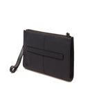 GIANNI CONTI Herren Clutch aus blauem Leder