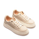 Plateau 1A Classe Alviero Martini Beige Sneakers mit Maxi-Logo 1969