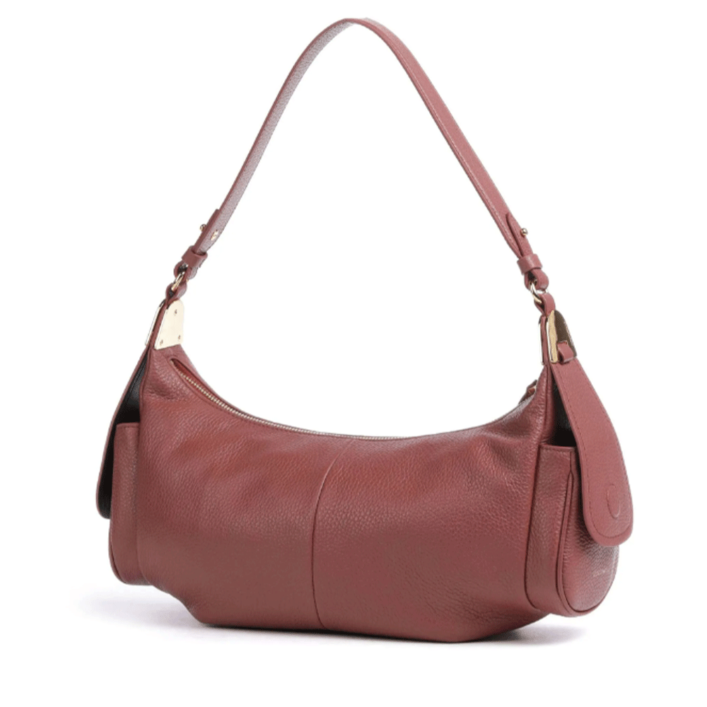 Borsa Donna a Spalla COCCINELLE in Pelle Colore Brandy linea Campus Large