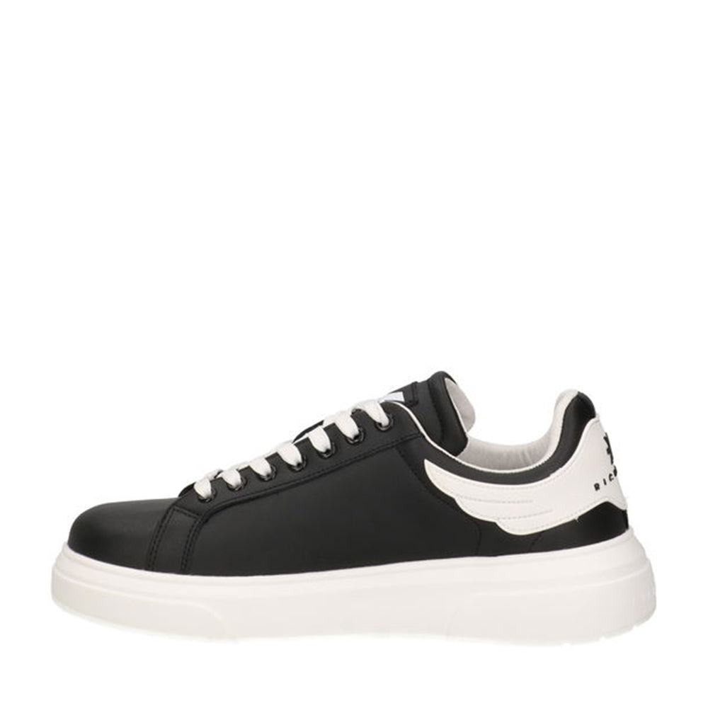 Scarpe Uomo JOHN RICHMOND Sneakers Nera con Inserto Bianco - 20007 A