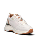 Laufsneaker 1A Classe Alviero Martini Off White mit Geo-Beige-Einsätzen 2002