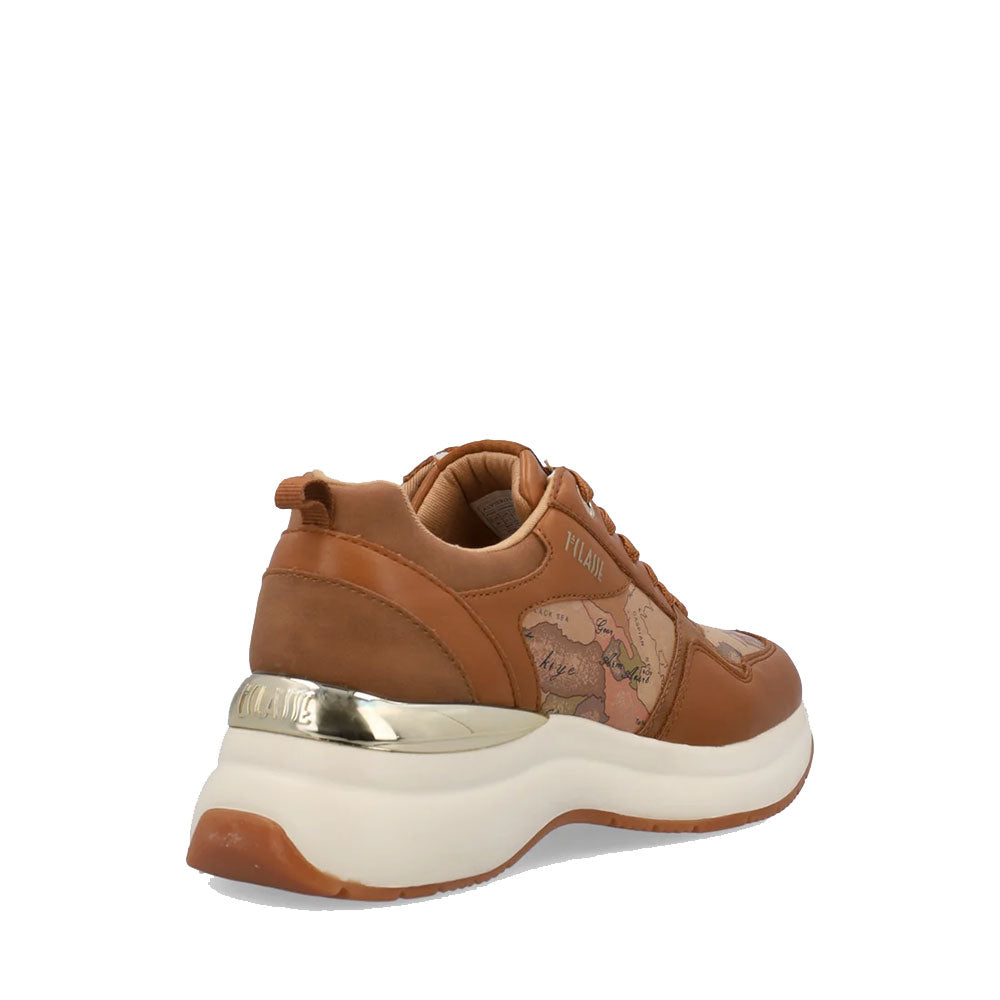 Sneakers Running 1A Classe Alviero Martini color Cuoio con Inserti Geo Beige 2004