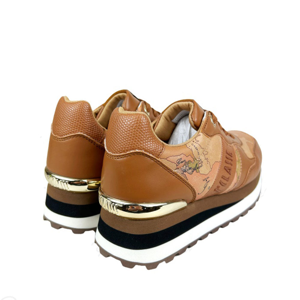 Sneakers Running 1A Classe Alviero Martini color Cuoio con Inserti Geo Beige 2012