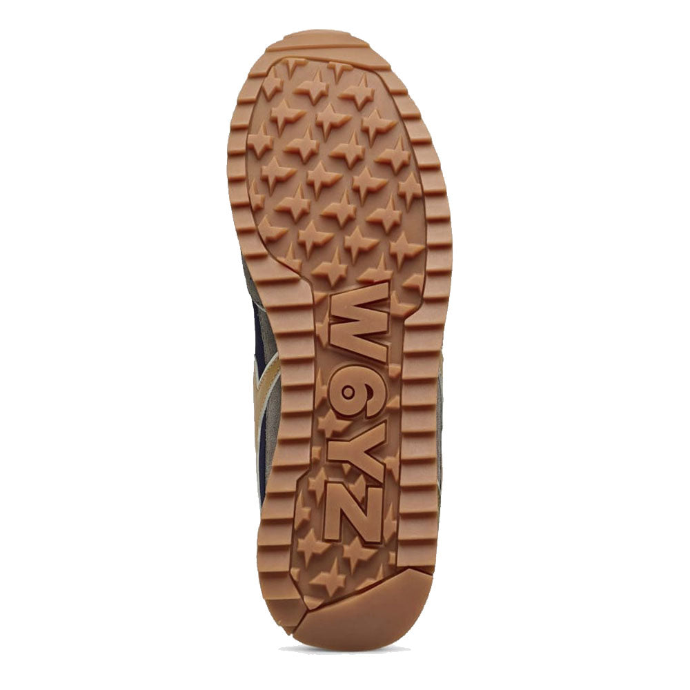 Herrenschuhe W6YZ Jet-M Sneakers. aus technischem Stoff und Wildleder in der Farbe Dark Grey Military Fire