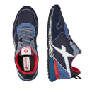 Scarpe Uomo W6YZ Sneakers Jet-M. in Tessuto Tecnico e Suede colore Navy Azure e Celeste