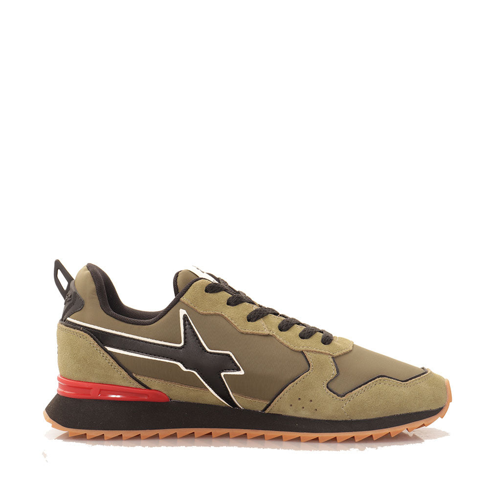 Scarpe Uomo W6YZ Sneakers Jet-M. in Tessuto Tecnico e Suede colore Militare Militare