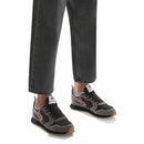 Scarpe Uomo W6YZ Sneakers Jet-M. in Tessuto Tecnico e Suede colore Antracite Black Granata