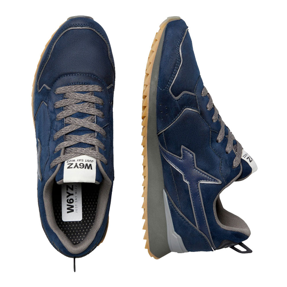 Sneakers Uomo W6YZ Jet-M. in Suede colore Navy Antracite
