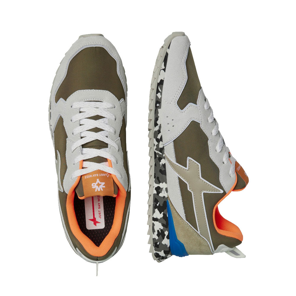 Sneakers in suede e tessuto tecnico Bianco-Beige -JET-W Sneakers in suede e tessuto tecnico Bianco-Beige -JET-W