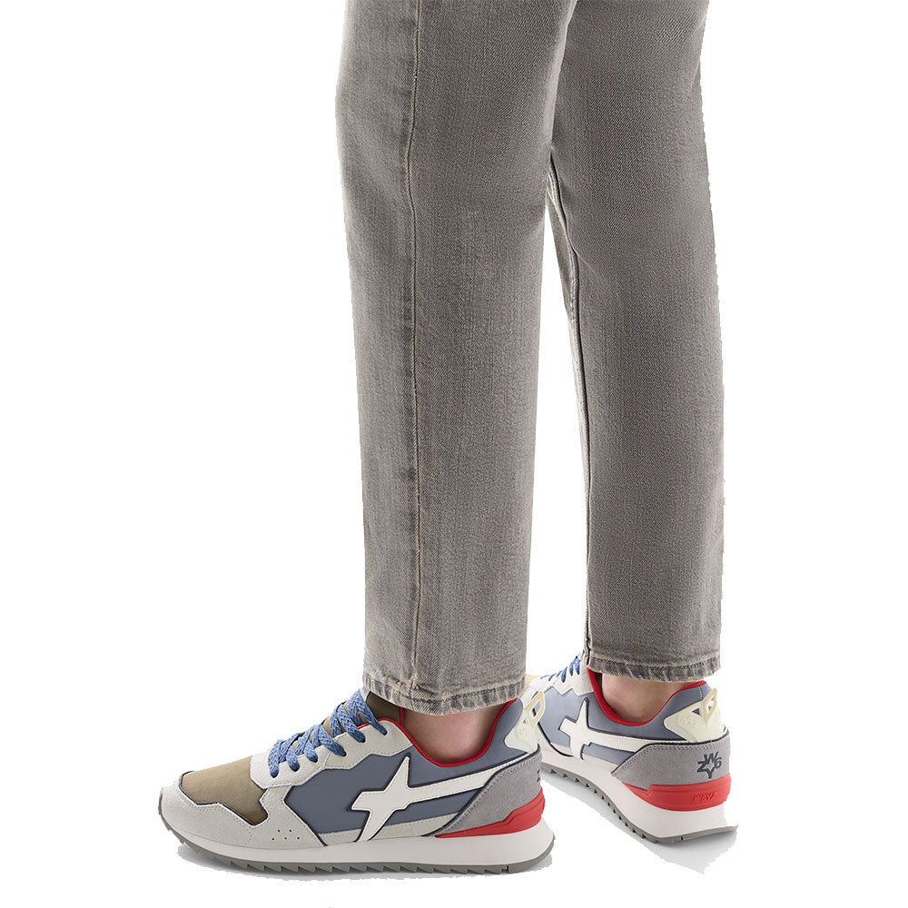 Sneakers in suede e tessuto tecnico Militare -BREEZE-M Sneakers in suede e tessuto tecnico Militare -BREEZE-M