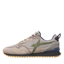 Sneakers Uomo W6YZ Jet-M. in Tessuto Tecnico e Suede colore Taupe Militare Mud
