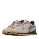 Sneakers Uomo W6YZ Jet-M. in Tessuto Tecnico e Suede colore Taupe Militare Mud