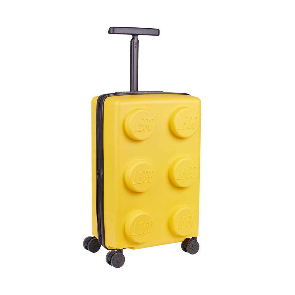 Starrer LEGO-Kabinentrolley mit 4 Rädern, Lego-Signaturfarbe Gelb