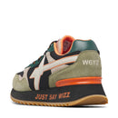Sneakers Uomo W6YZ Yak-M. in Suede e Tessuto Militare Black Taupe