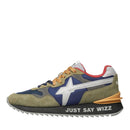 Sneakers Uomo W6YZ Yak-M. in Suede e Tessuto Tecnico Militare Navy Grey