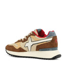 Sneakers Uomo W6YZ Yak-M. in Tessuto Tecnico e Suede colore Chestnut Beige Fire