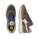 Sneakers Uomo W6YZ Yak-M. in Tessuto Tecnico e Suede colore Militare Navy e Granata