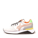 Scarpe Uomo W6YZ Sneakers Yak-M. in Tessuto Tecnico e Suede colore White Iridescent