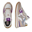 W6YZ Sneakers Yak-W. 
Damen Schuhe aus technischem Gewebe und Wildleder in den Farben Cipria White und Tulip