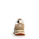 Sneakers Donna W6YZ Yak-W. in Tessuto Tecnico Suede e Glitter colore Sand Bone e Platinum