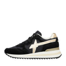 Sneakers Donna W6YZ Yak-W. in Tessuto Tecnico e Suede colore Black Platinum Bone