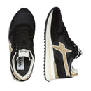Sneakers Donna W6YZ Yak-W. in Tessuto Tecnico e Suede colore Black Platinum Bone