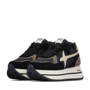 Sneakers Platform Donna W6YZ Deva-W. in Tessuto Tecnico e Suede Black Platinum Brown