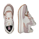 Sneakers Platform Donna W6YZ Deva-W. in Tessuto Tecnico e Suede colore Shadow Grey Rose