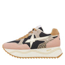 Sneakers Platform Donna W6YZ Deva-W. in Suede e Tessuto Grey Pink Black