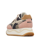 Sneakers Platform Donna W6YZ Deva-W. in Suede e Tessuto Grey Pink Black