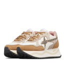 Sneakers Platform Donna W6YZ Deva-W. in Suede e Tessuto Brown Milk