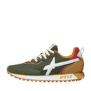 Scarpe Uomo W6YZ Sneakers Jet2-Uni. in Suede e Tessuto Tecnico colore Militare White e Zucca