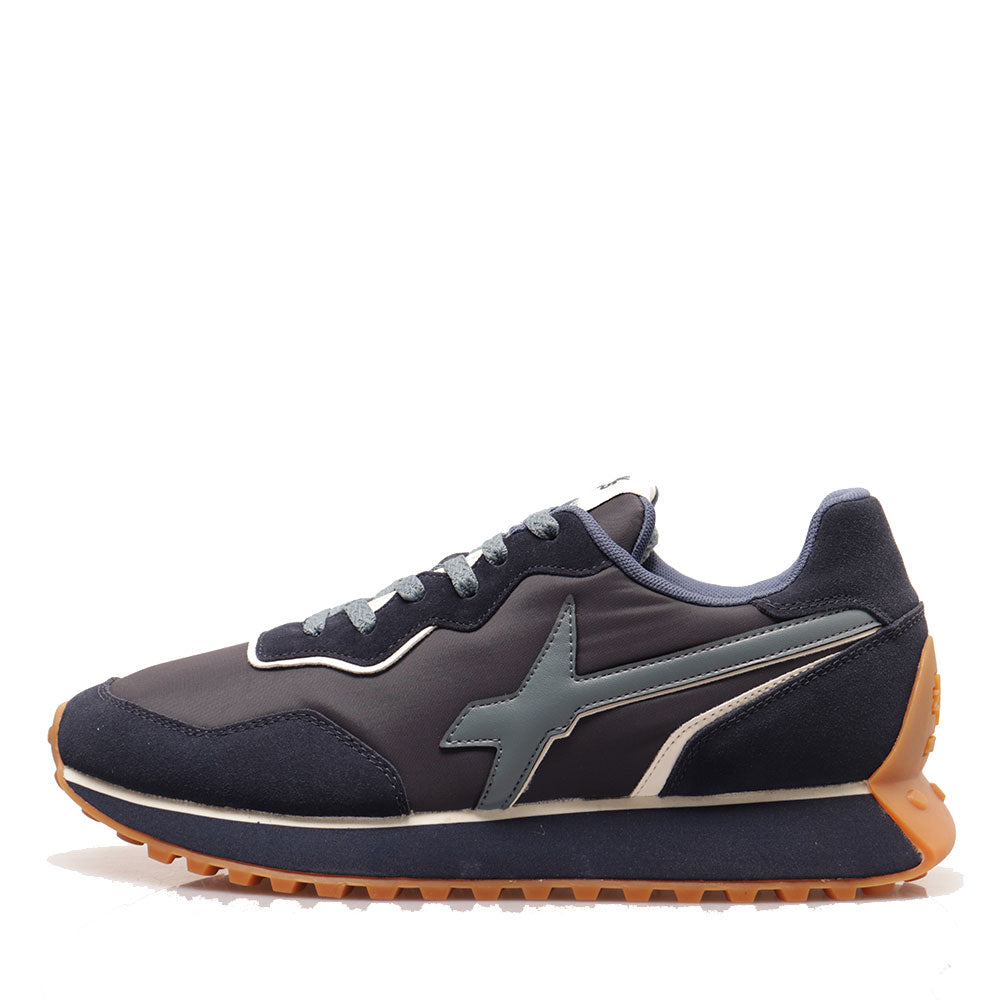 Sneakers Uomo W6YZ Jet 2-M. in Tessuto Tecnico e Suede colore Navy Dust