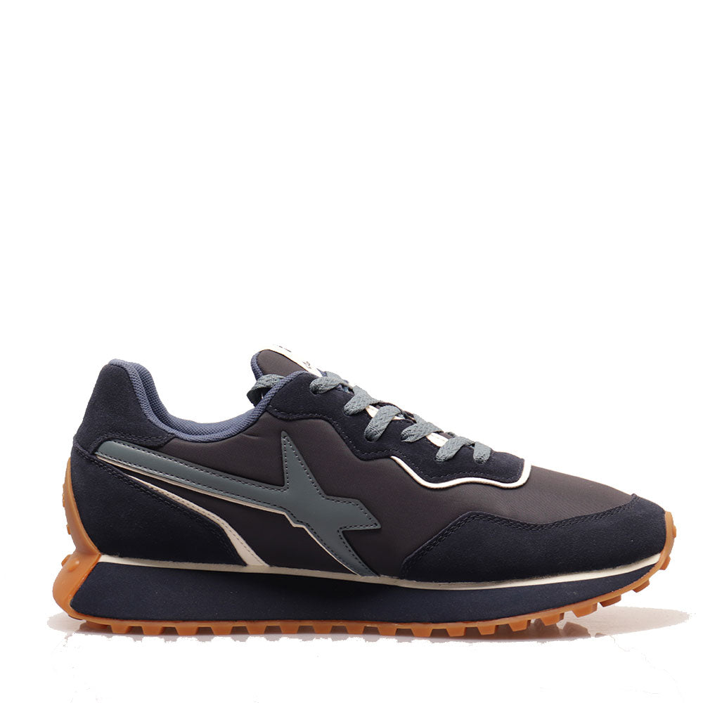 Sneakers Uomo W6YZ Jet 2-M. in Tessuto Tecnico e Suede colore Navy Dust