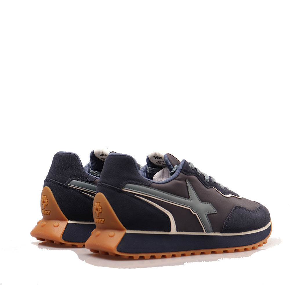 Sneakers Uomo W6YZ Jet 2-M. in Tessuto Tecnico e Suede colore Navy Dust