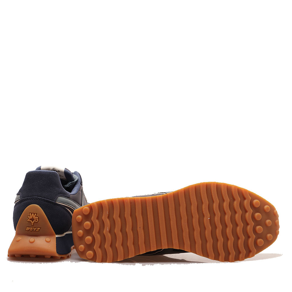 Sneakers Uomo W6YZ Jet 2-M. in Tessuto Tecnico e Suede colore Navy Dust