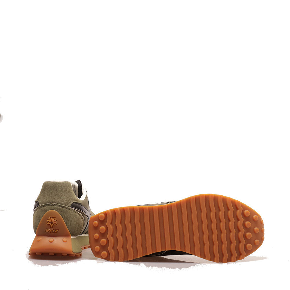 Sneakers Uomo W6YZ Jet 2-M. in Tessuto Tecnico e Suede colore Militare Black