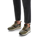 Sneakers Uomo W6YZ Loop-M. in Tessuto Tecnico e Suede colore Militare Black e Taupe