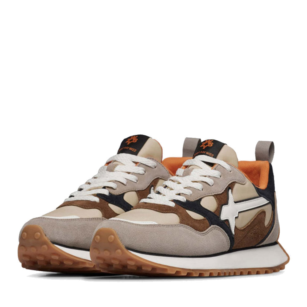 Sneakers Uomo W6YZ Loop-M. in Tessuto Tecnico e Suede colore Taupe Beige Black