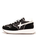 Sneakers Donna W6YZ Jet-W. in Tessuto Tecnico e Suede Black White