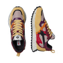 Sneakers Donna W6YZ Loop-W. in Tessuto Tecnico Suede e Pelle colore Fire Cipria Burgundy