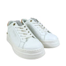 Alviero Martini 1A Classe Weiße Plateau-Sneaker mit Geo Classic-Einsatz 2130