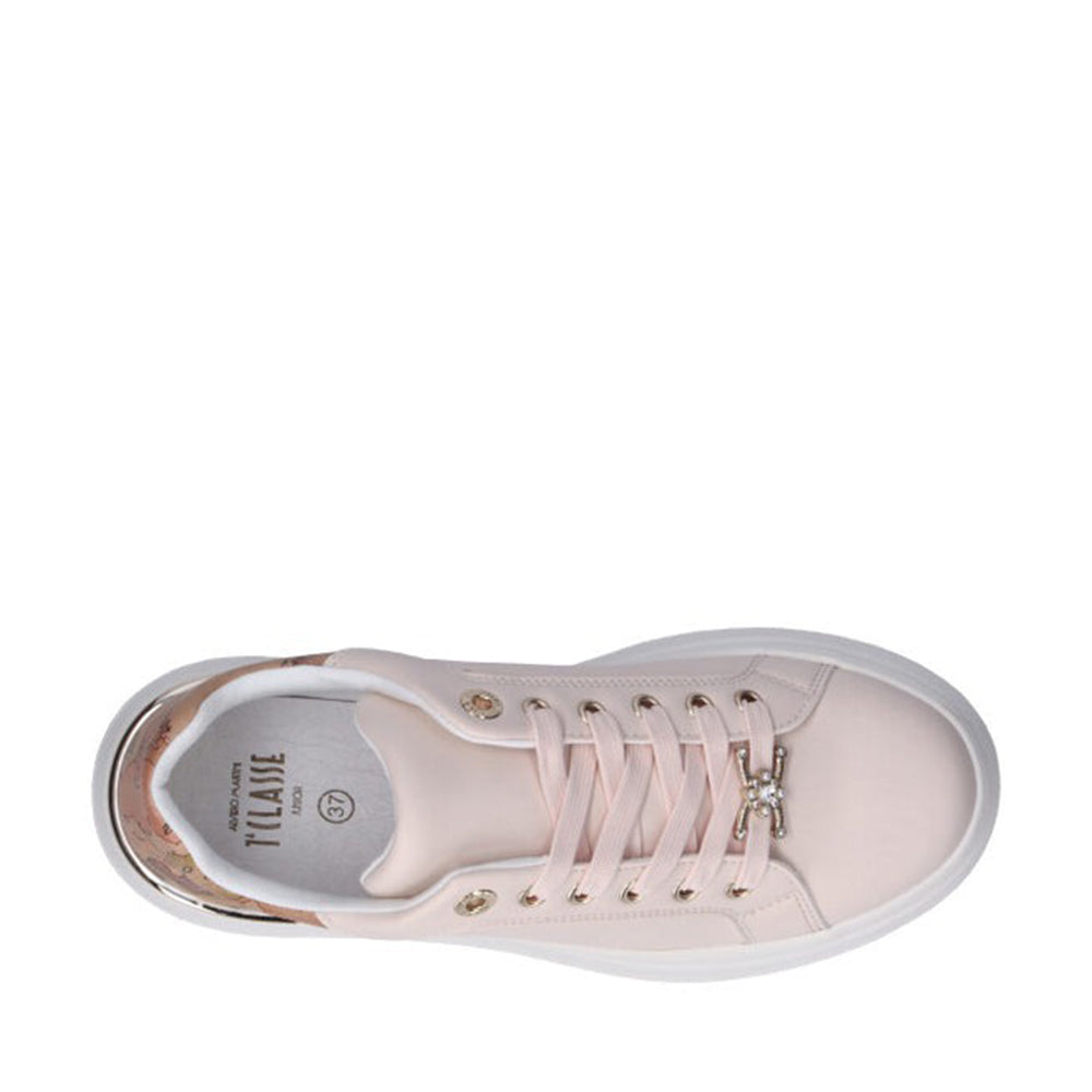 Sneakers Platform 1A Classe Alviero Martini Nude con Inserti Geo Beige 2133
