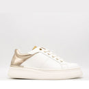 Alviero Martini 1A Classe Plateau-Sneaker in Weiß mit Platin-Einsatz 2135